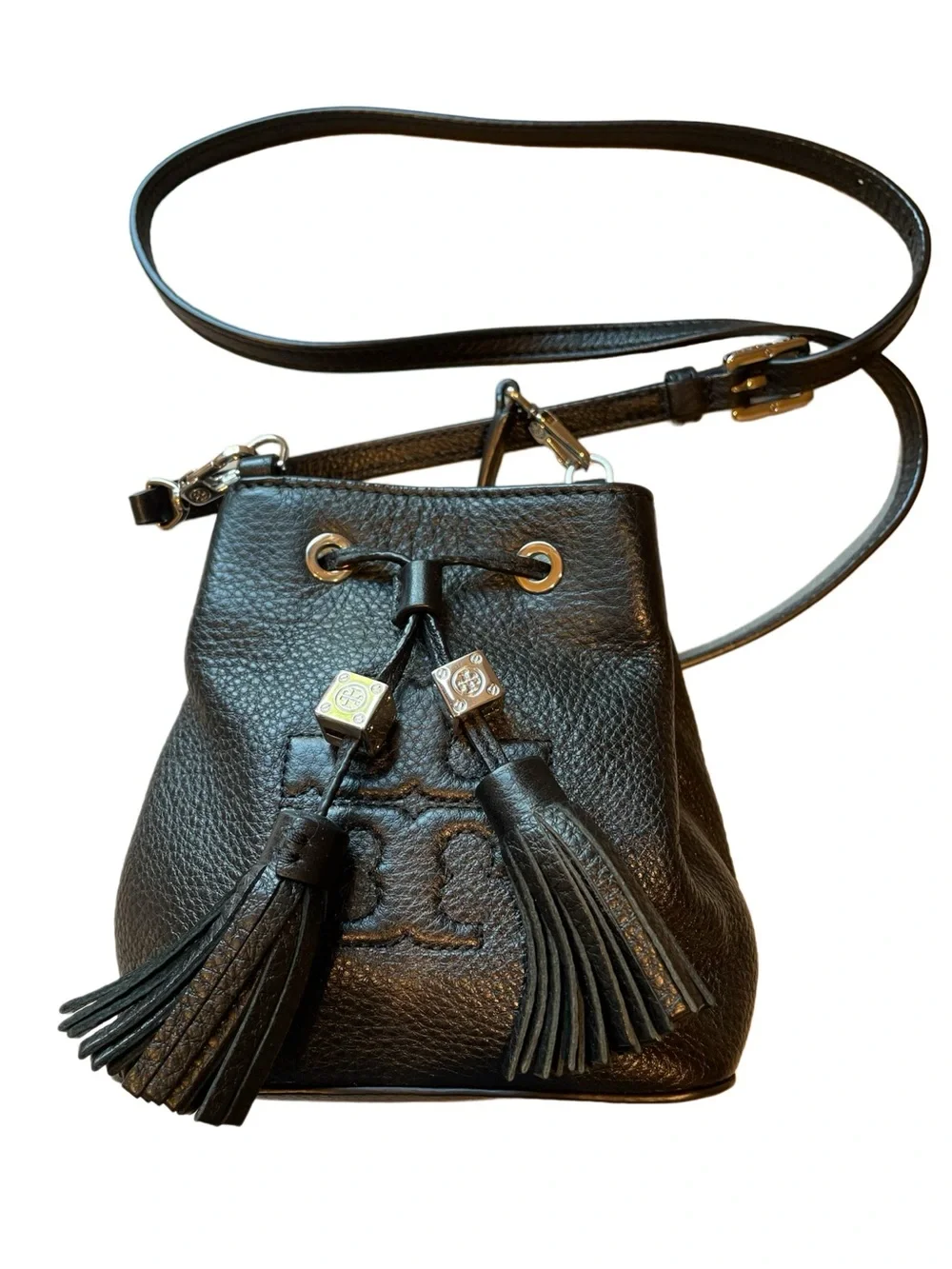 Tory Burch Thea Mini Bucket Bag | Black